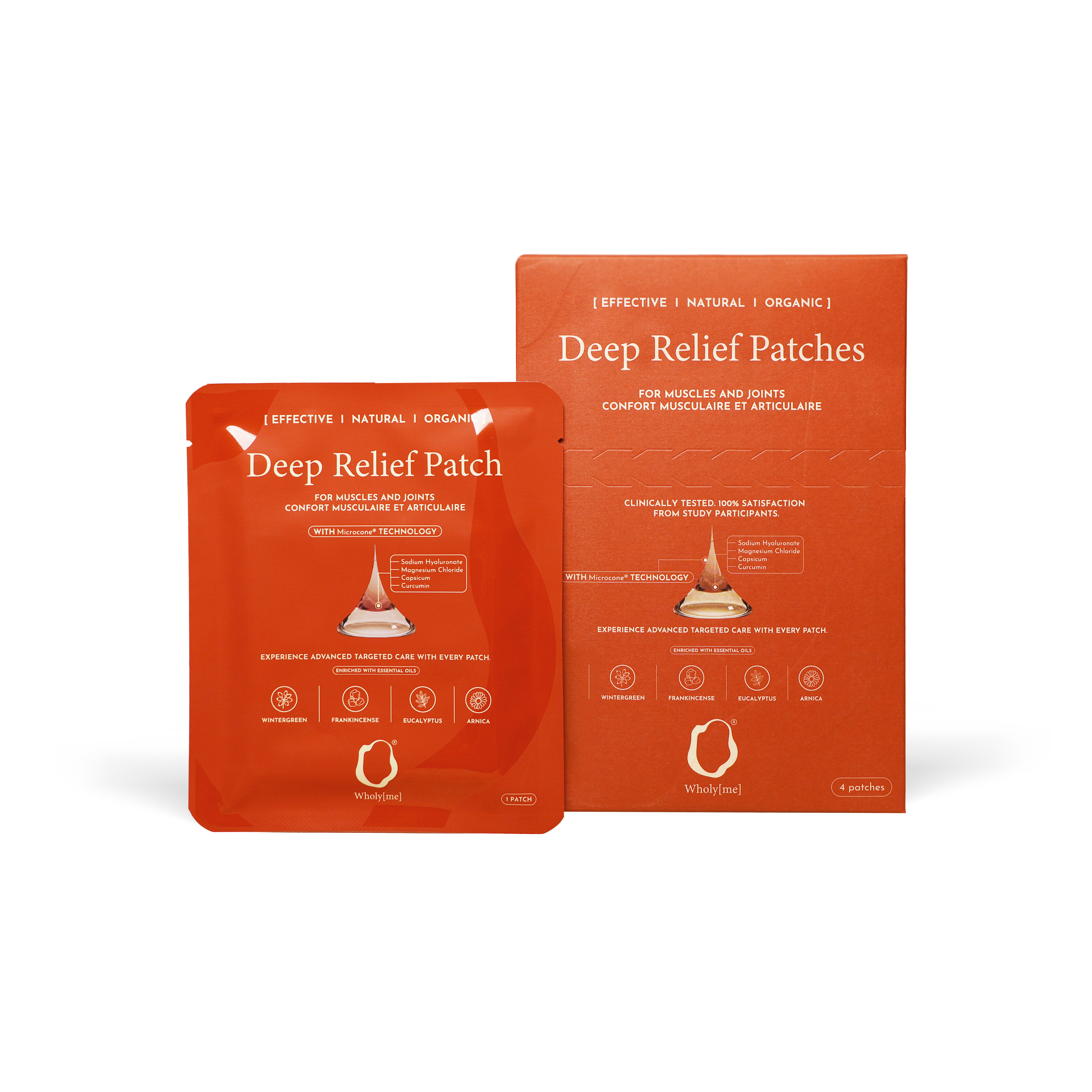 Deep Relief Patch with patented Microcone® Technology.