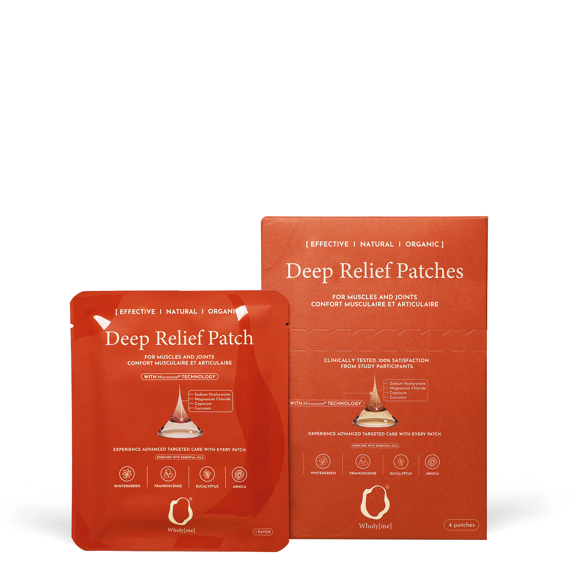 Deep Relief Patch with patented Microcone® Technology.